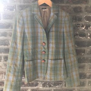 Vintage J. Crew plaid blazer!